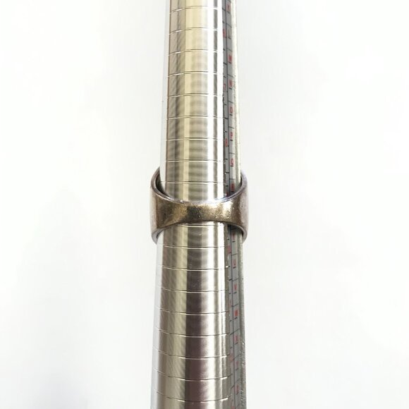 Anna Beck Classic Saddle RIng Womens 9 Two Tone 18K Gold .925 Sterling Silver - Picture 12 of 15